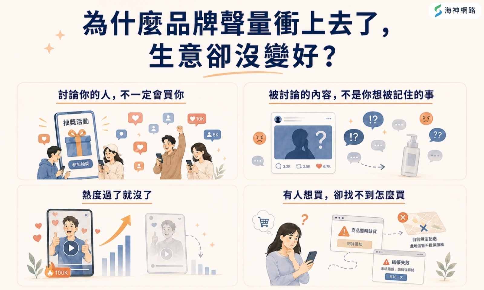 為什麼品牌聲量衝上去了生意卻沒變好